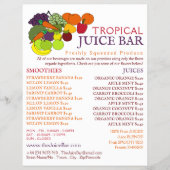 Obst und Gemüse, Juice-Bar Flyer (Vorne)