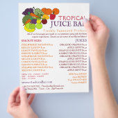 Obst und Gemüse, Juice-Bar Flyer (Hand)