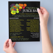 Obst und Gemüse, Juice-Bar Flyer (Hand)