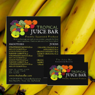 Obst und Gemüse, Juice-Bar Flyer