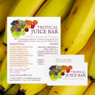 Obst und Gemüse, Juice-Bar Flyer