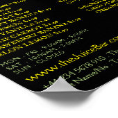 Obst und Gemüse, Juice-Bar Poster (Ecke)