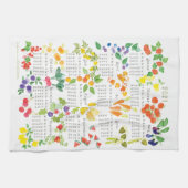 Obst und Gemüse - Kalender 2021 Geschirrtuch (Horizontal)