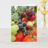 Obst und Gemüse Karte (Gelbe Blume)