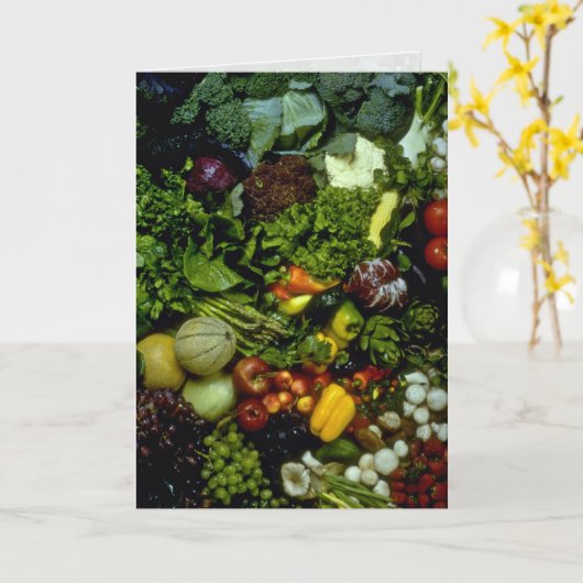 Obst und Gemüse Karte (Gelbe Blume)