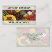 Obst und Gemüse - Karte für gesundes Leben/Ernähru (Vorne/Hinten)