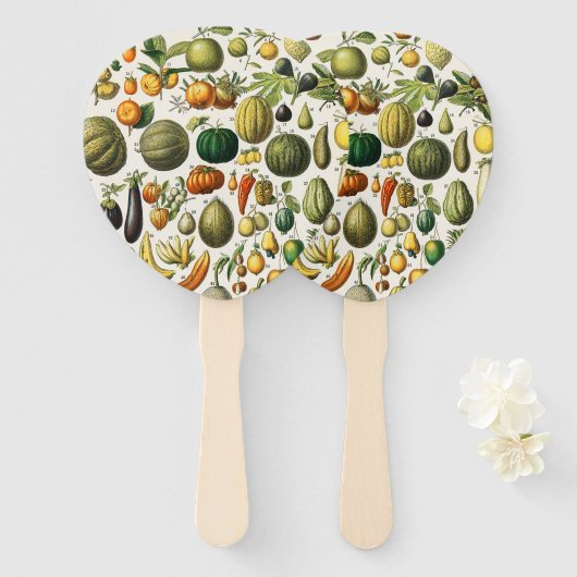Obst und Gemüse Keramik Tile Fächer (Vorne und Hinten)