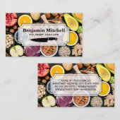 Obst und Gemüse | Kulinarischer Koch Visitenkarte (Vorne/Hinten)