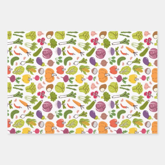 Obst und Gemüse Landmarkt Frisches Obst und Gemüse Geschenkpapier Set (Vorderseite 2)