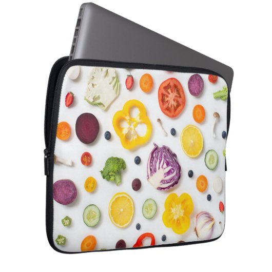Obst und Gemüse Laptopschutzhülle (Vorne Rechts)