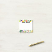 Obst und Gemüse Lebensmittel CUSTOM Monogramm Pers Post-it Klebezettel (Auf Schreibtisch)