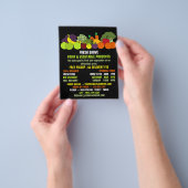 Obst und Gemüse, Lebensmittelgroßhändler Flyer (Gruppe)