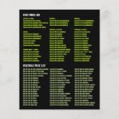 Obst und Gemüse, Lebensmittelgroßhändler Flyer (Hinten)