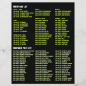 Obst und Gemüse, Lebensmittelgroßhändler Flyer (Hinten)