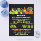 Obst und Gemüse, Lebensmittelgroßhändler Flyer (Einzeln)