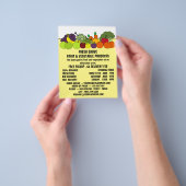 Obst und Gemüse, Lebensmittelwerbung Flyer (Gruppe)
