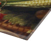 Obst und Gemüse lebt Schneidebrett (Ecke)