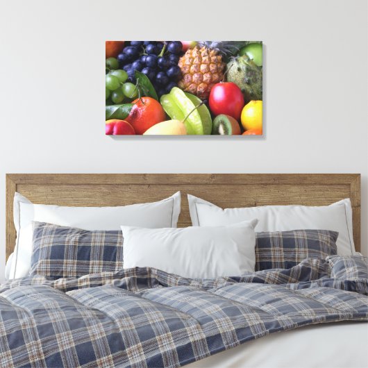 Obst und Gemüse Leinwanddruck (Insitu (Schlafzimmer))