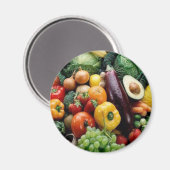 OBST UND GEMÜSE MAGNET (Vorderseite/Rückseite)