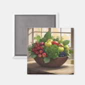 Obst und Gemüse Magnet (Vorderseite/Rückseite)