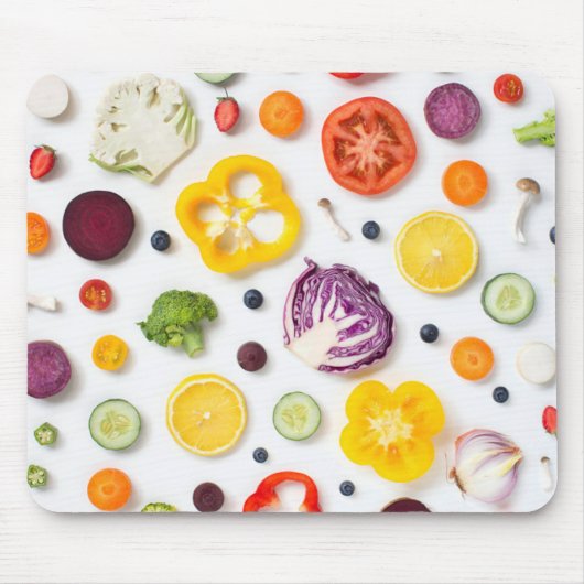 Obst und Gemüse Mousepad (Vorne)