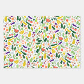Obst und Gemüse - Muster für die Darstellung von L Geschenkpapier Set (Vorderseite)
