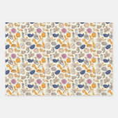 Obst und Gemüse - Muster Geschenkpapier Set (Vorderseite)