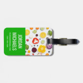 Obst und Gemüse | Name hinzufügen Gepäckanhänger (Rückseite horizontal)