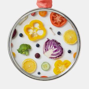 Obst und Gemüse Ornament Aus Metall