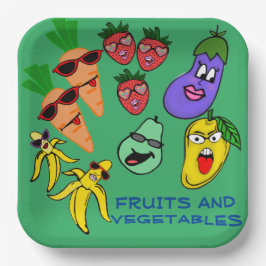 OBST UND GEMÜSE PAPPTELLER