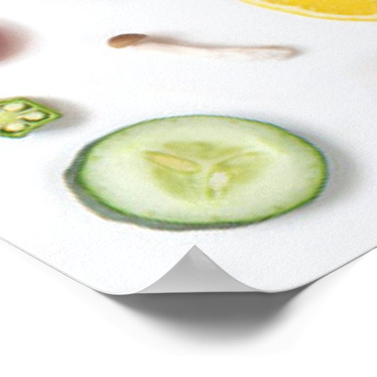 Obst und Gemüse Poster (Ecke)