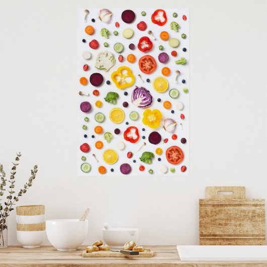Obst und Gemüse Poster (Küche)