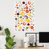 Obst und Gemüse Poster (Heimbüro)