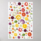 Obst und Gemüse Poster (Vorne)
