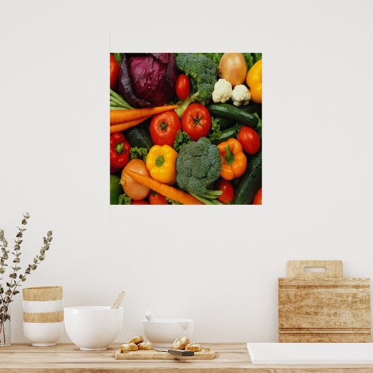 OBST UND GEMÜSE POSTER (Küche)
