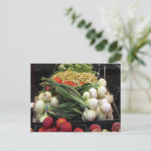 Obst und Gemüse Postkarte (Stehend Vorderseite)