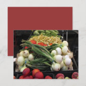 Obst und Gemüse Postkarte (Vorne/Hinten)