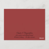 Obst und Gemüse Postkarte (Rückseite)