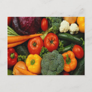 OBST UND GEMÜSE POSTKARTE