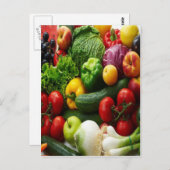 OBST UND GEMÜSE POSTKARTE (Vorne/Hinten)