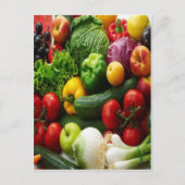 OBST UND GEMÜSE POSTKARTE (Vorderseite)