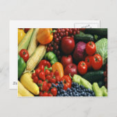 OBST UND GEMÜSE POSTKARTE (Vorne/Hinten)