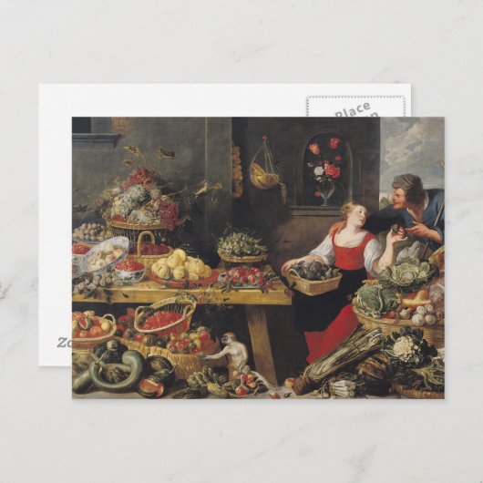 Obst und Gemüse Postkarte (Vorne/Hinten)