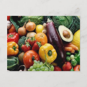 OBST UND GEMÜSE POSTKARTE