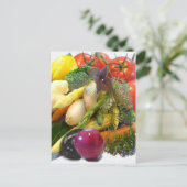 OBST UND GEMÜSE POSTKARTE (Stehend Vorderseite)