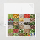 Obst und Gemüse Postkarte (Vorne/Hinten)