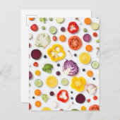 Obst und Gemüse Postkarte (Vorne/Hinten)