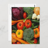 OBST UND GEMÜSE POSTKARTE (Vorne/Hinten)