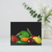 Obst und Gemüse Postkarte (Stehend Vorderseite)