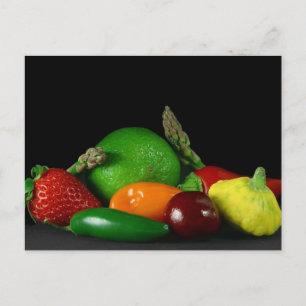 Obst und Gemüse Postkarte